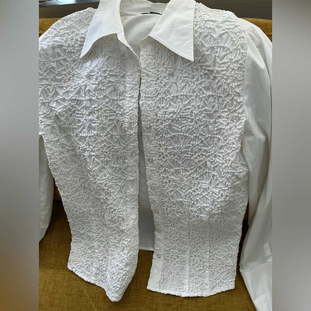 GO Silk White Blouse